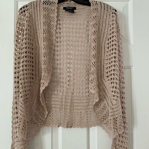 Karen Kane Lifestyle Cardigan Sweater Beige M